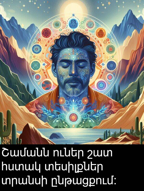 տրանսի: Շամանն ուներ շատ հստակ տեսիլքներ տրանսի ընթացքում։