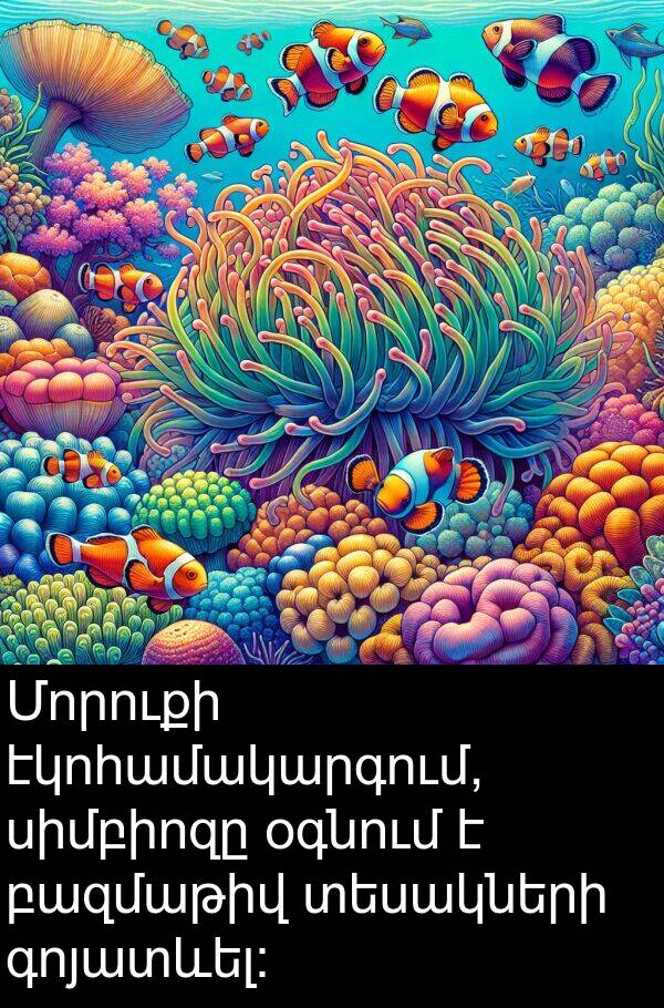 գոյատևել: Մորուքի էկոհամակարգում, սիմբիոզը օգնում է բազմաթիվ տեսակների գոյատևել: