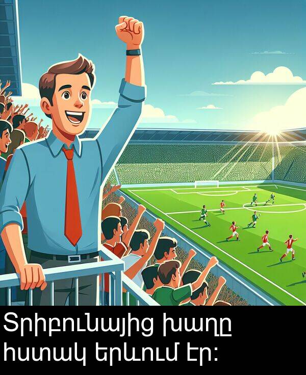 էր։: Տրիբունայից խաղը հստակ երևում էր։