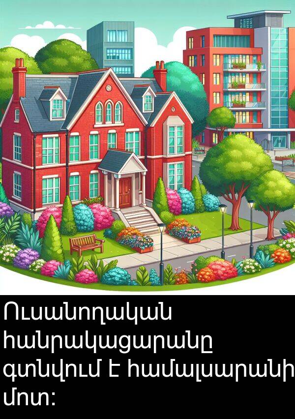 գտնվում: Ուսանողական հանրակացարանը գտնվում է համալսարանի մոտ: