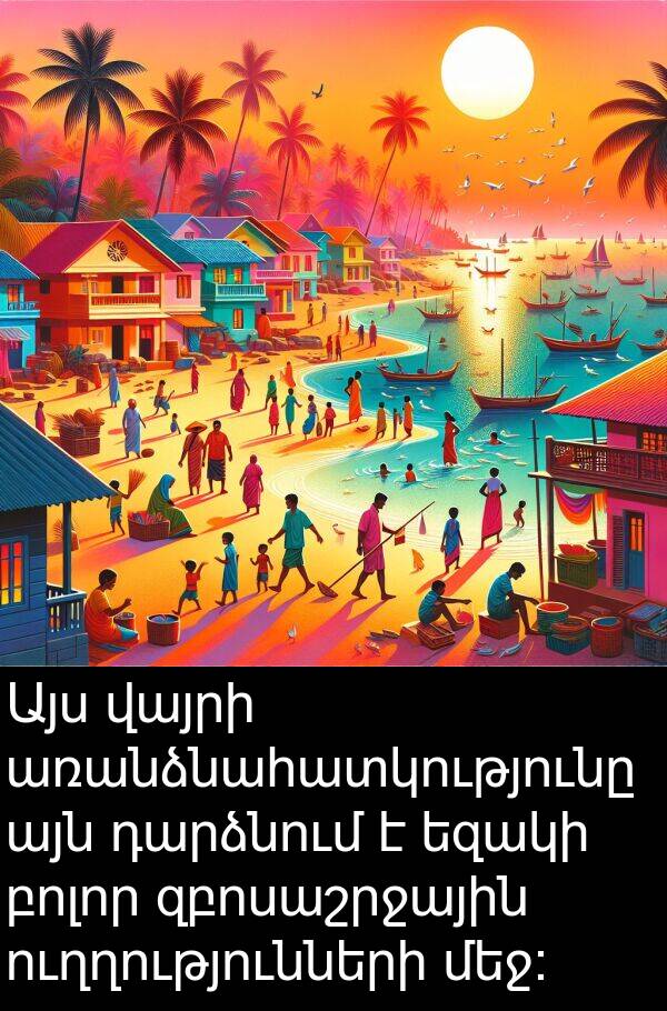 ուղղությունների: Այս վայրի առանձնահատկությունը այն դարձնում է եզակի բոլոր զբոսաշրջային ուղղությունների մեջ: