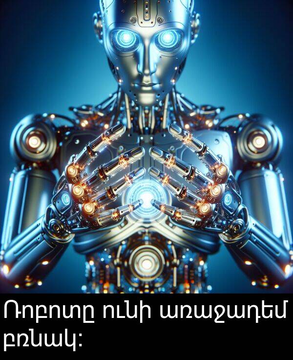 բռնակ։: Ռոբոտը ունի առաջադեմ բռնակ։
