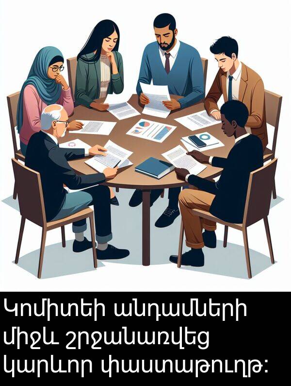 փաստաթուղթ։: Կոմիտեի անդամների միջև շրջանառվեց կարևոր փաստաթուղթ։