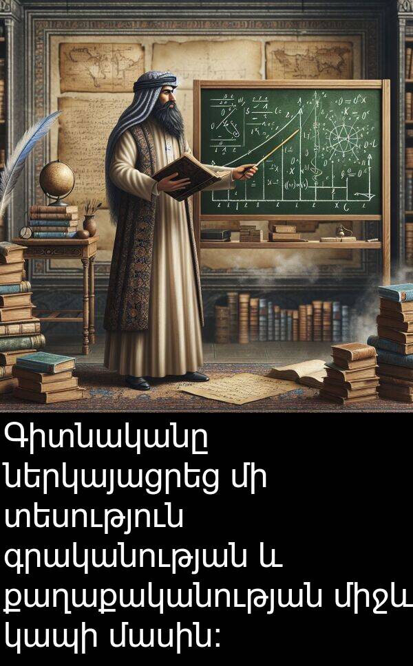 գրականության: Գիտնականը ներկայացրեց մի տեսություն գրականության և քաղաքականության միջև կապի մասին: