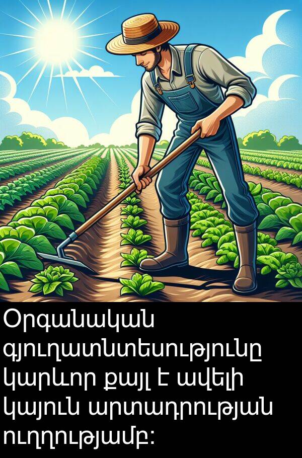 ուղղությամբ: Օրգանական գյուղատնտեսությունը կարևոր քայլ է ավելի կայուն արտադրության ուղղությամբ: