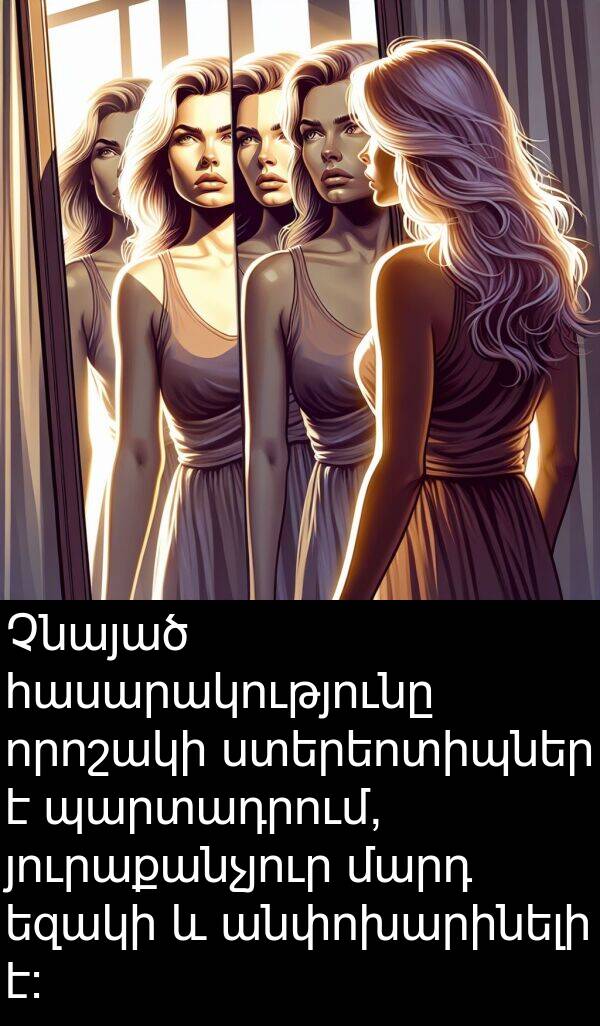 յուրաքանչյուր: Չնայած հասարակությունը որոշակի ստերեոտիպներ է պարտադրում, յուրաքանչյուր մարդ եզակի և անփոխարինելի է։