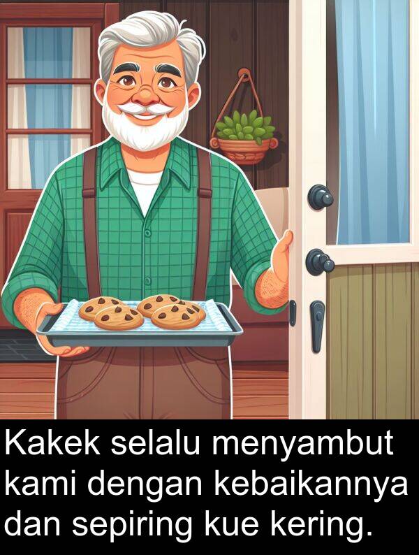 sepiring: Kakek selalu menyambut kami dengan kebaikannya dan sepiring kue kering.