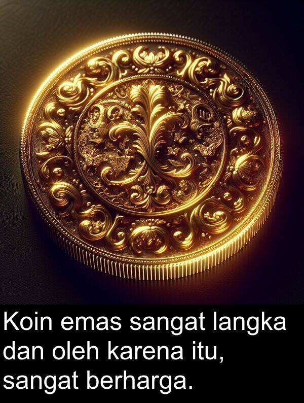 oleh: Koin emas sangat langka dan oleh karena itu, sangat berharga.