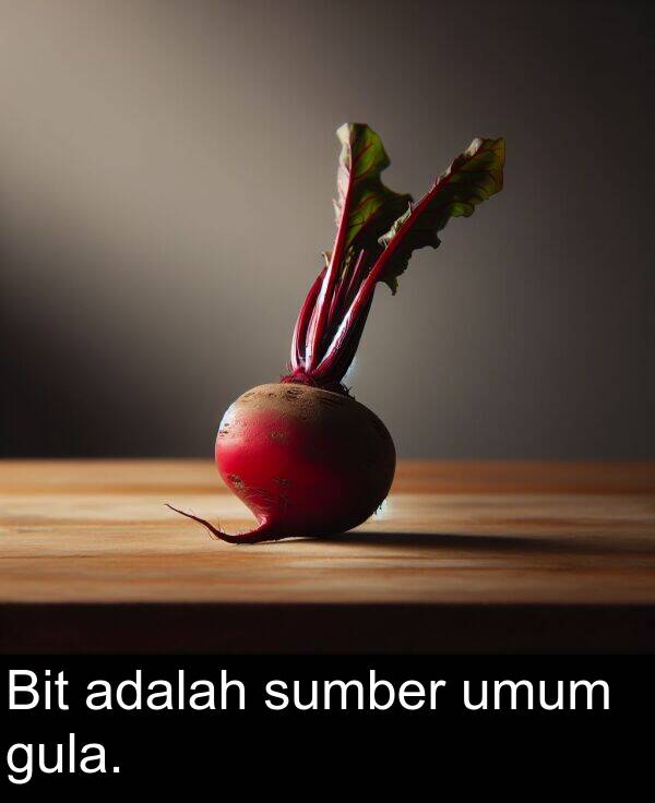 sumber: Bit adalah sumber umum gula.