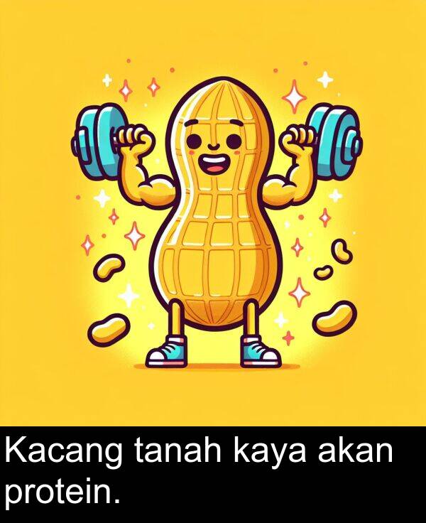 kaya: Kacang tanah kaya akan protein.