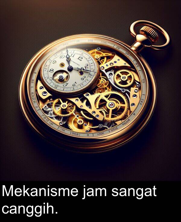 jam: Mekanisme jam sangat canggih.