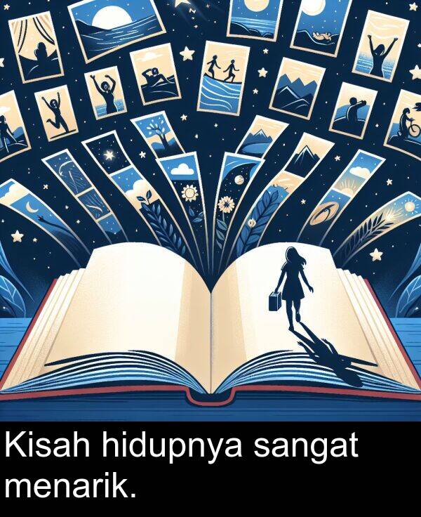 hidupnya: Kisah hidupnya sangat menarik.
