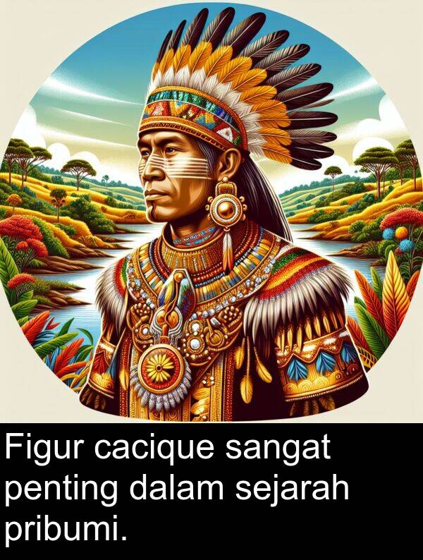 pribumi: Figur cacique sangat penting dalam sejarah pribumi.