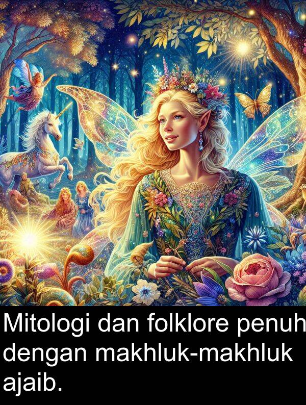 ajaib: Mitologi dan folklore penuh dengan makhluk-makhluk ajaib.