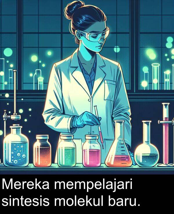 molekul: Mereka mempelajari sintesis molekul baru.