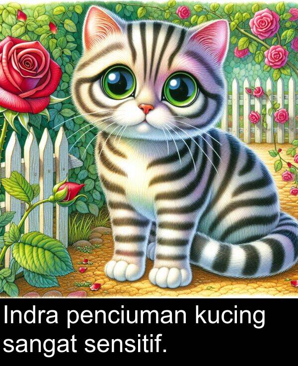 kucing: Indra penciuman kucing sangat sensitif.