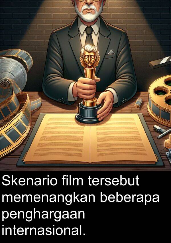 internasional: Skenario film tersebut memenangkan beberapa penghargaan internasional.