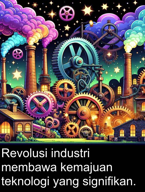 teknologi: Revolusi industri membawa kemajuan teknologi yang signifikan.