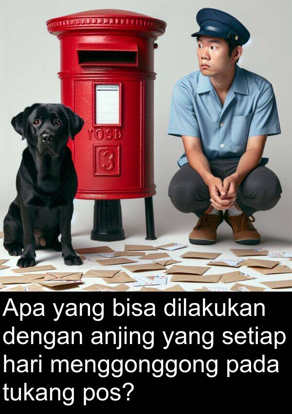 pos: Apa yang bisa dilakukan dengan anjing yang setiap hari menggonggong pada tukang pos?