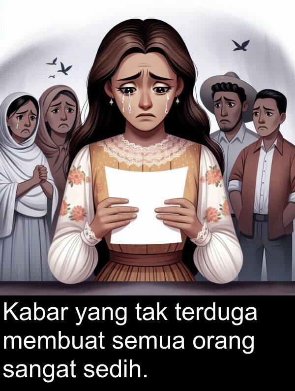 semua: Kabar yang tak terduga membuat semua orang sangat sedih.