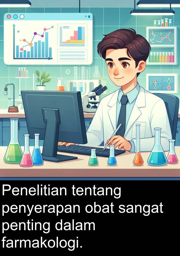 tentang: Penelitian tentang penyerapan obat sangat penting dalam farmakologi.