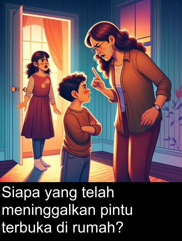 telah: Siapa yang telah meninggalkan pintu terbuka di rumah?