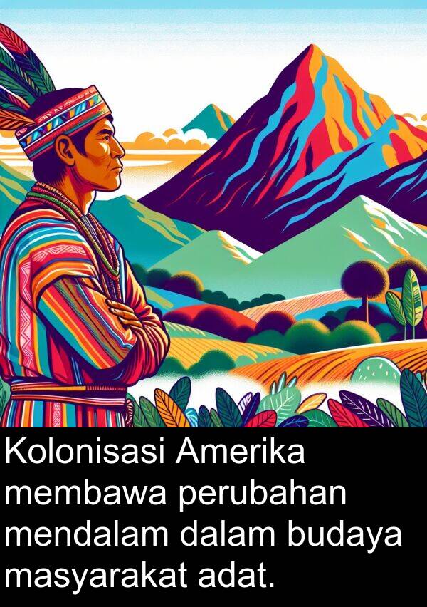 masyarakat: Kolonisasi Amerika membawa perubahan mendalam dalam budaya masyarakat adat.