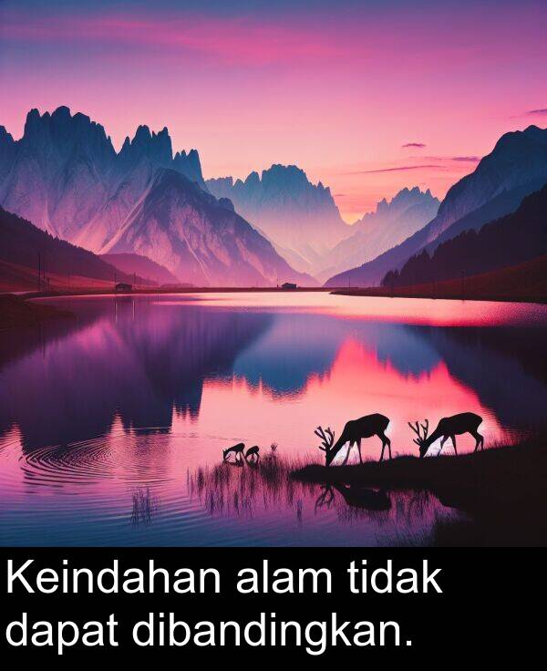 alam: Keindahan alam tidak dapat dibandingkan.