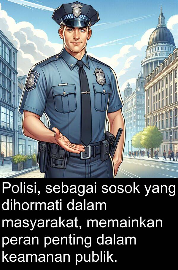 sebagai: Polisi, sebagai sosok yang dihormati dalam masyarakat, memainkan peran penting dalam keamanan publik.