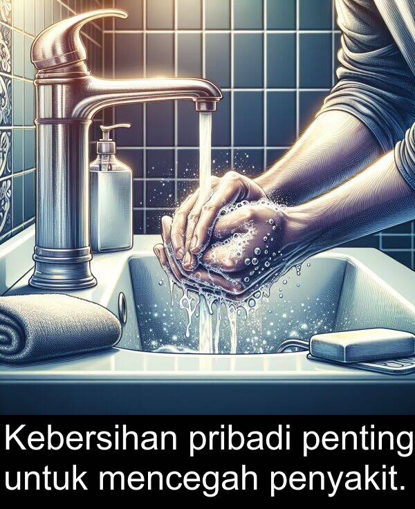 penyakit: Kebersihan pribadi penting untuk mencegah penyakit.
