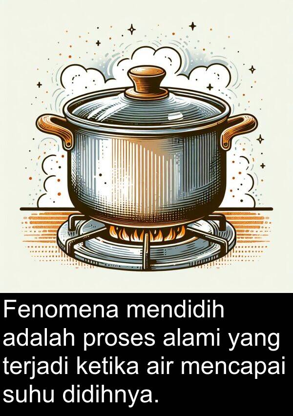 terjadi: Fenomena mendidih adalah proses alami yang terjadi ketika air mencapai suhu didihnya.