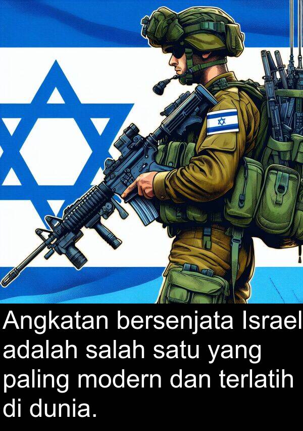 terlatih: Angkatan bersenjata Israel adalah salah satu yang paling modern dan terlatih di dunia.