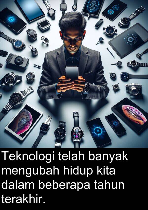 terakhir: Teknologi telah banyak mengubah hidup kita dalam beberapa tahun terakhir.
