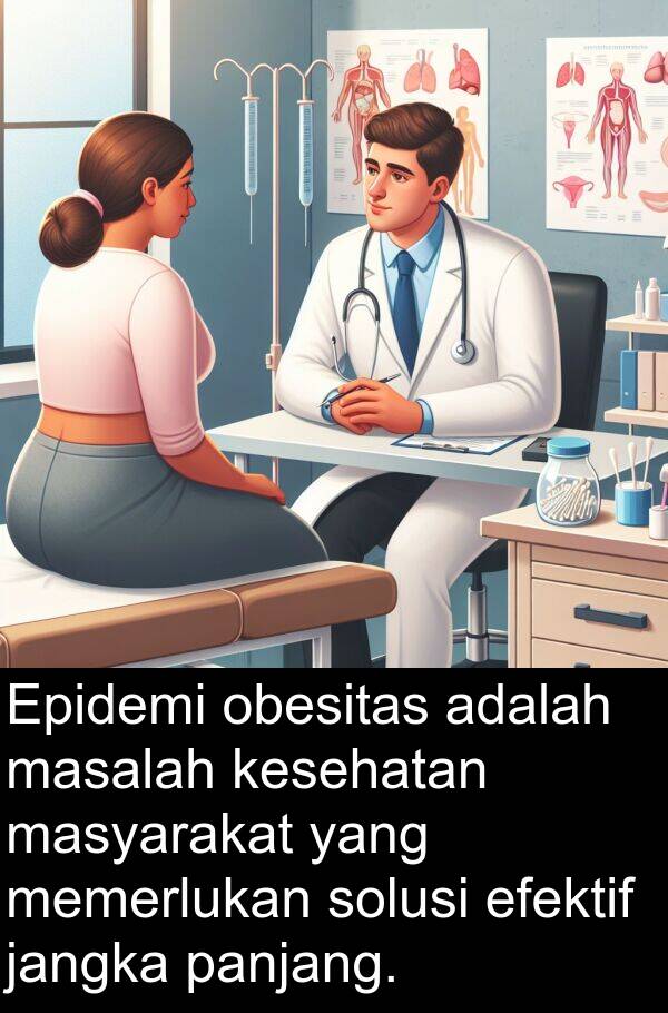 masyarakat: Epidemi obesitas adalah masalah kesehatan masyarakat yang memerlukan solusi efektif jangka panjang.