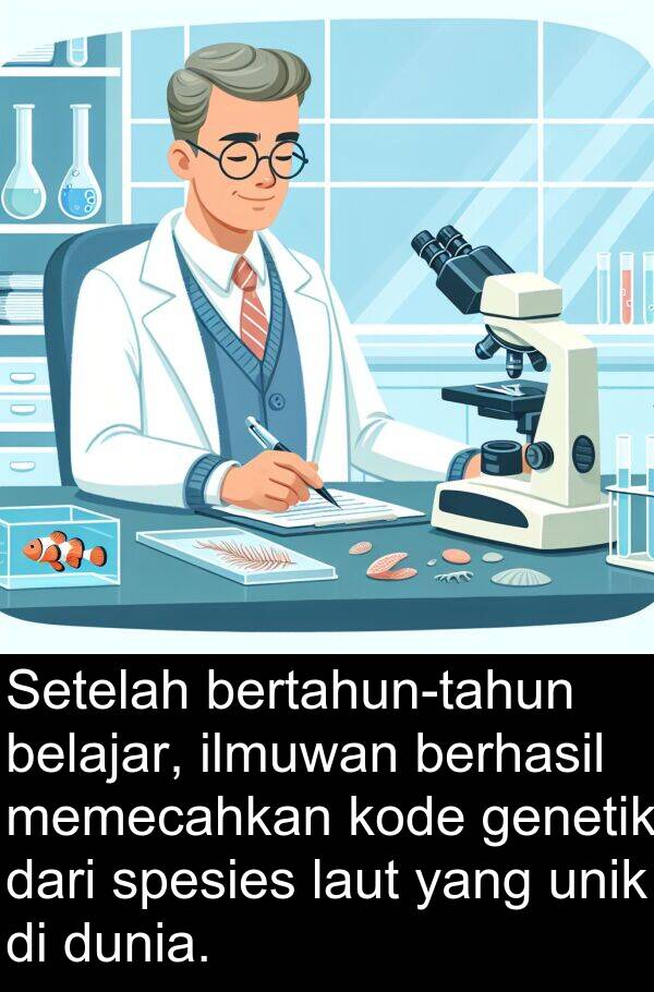ilmuwan: Setelah bertahun-tahun belajar, ilmuwan berhasil memecahkan kode genetik dari spesies laut yang unik di dunia.