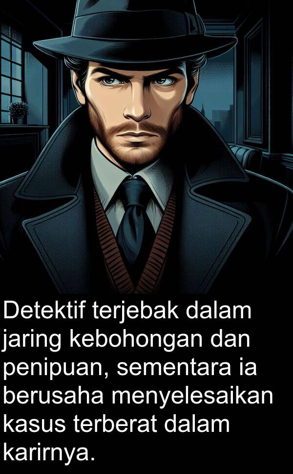 terjebak: Detektif terjebak dalam jaring kebohongan dan penipuan, sementara ia berusaha menyelesaikan kasus terberat dalam karirnya.