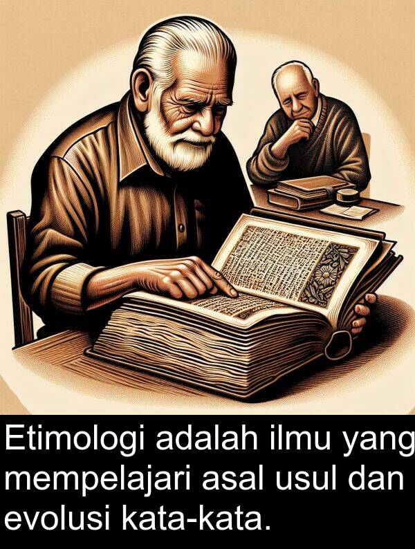 evolusi: Etimologi adalah ilmu yang mempelajari asal usul dan evolusi kata-kata.