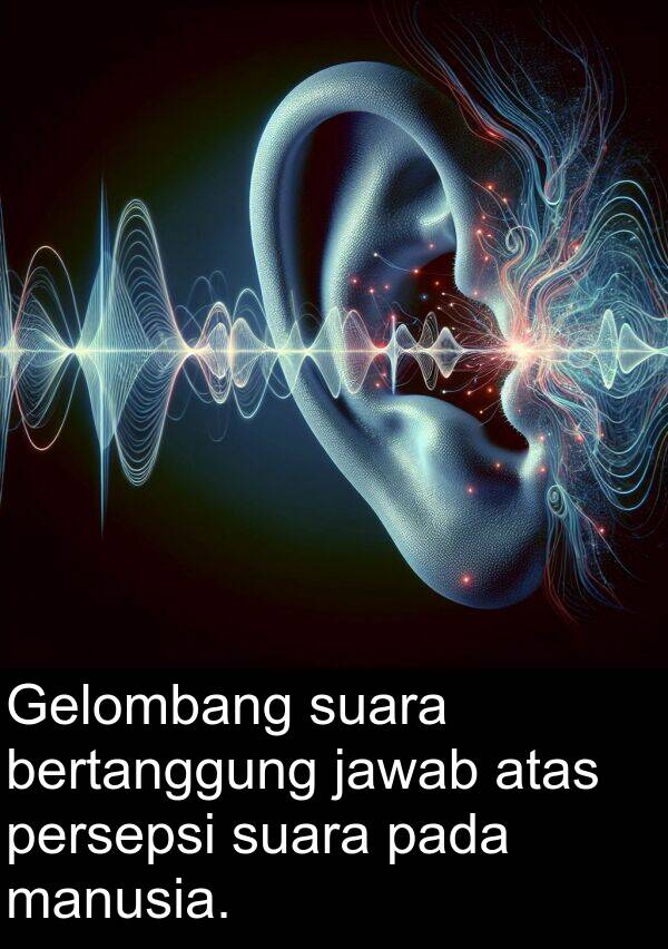 manusia: Gelombang suara bertanggung jawab atas persepsi suara pada manusia.