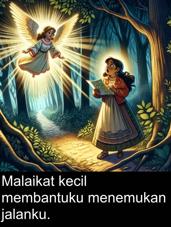 jalanku: Malaikat kecil membantuku menemukan jalanku.