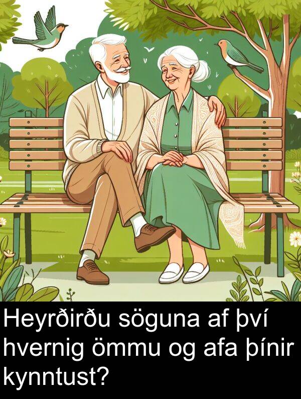 þínir: Heyrðirðu söguna af því hvernig ömmu og afa þínir kynntust?