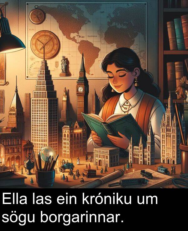 las: Ella las ein króniku um sögu borgarinnar.