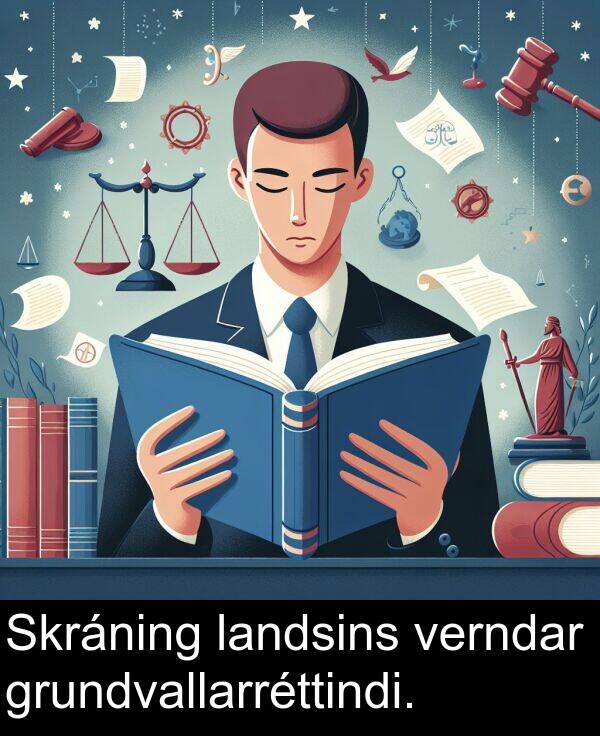 verndar: Skráning landsins verndar grundvallarréttindi.