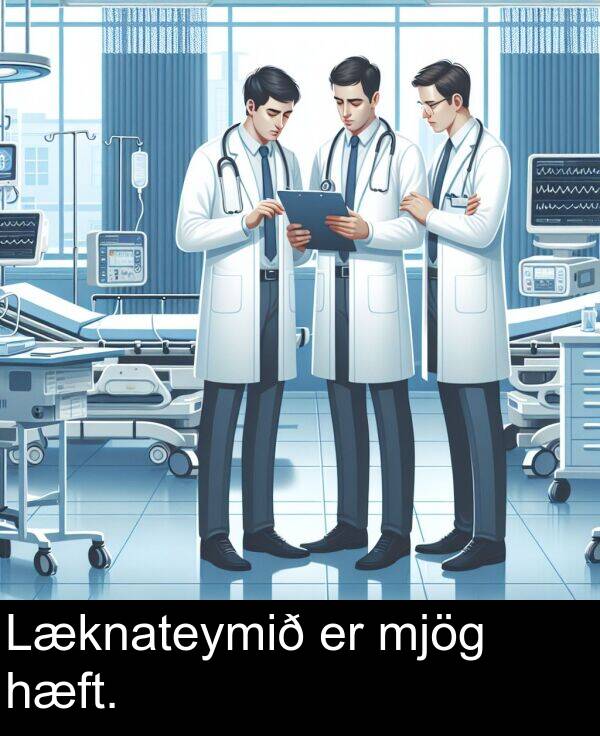 hæft: Læknateymið er mjög hæft.