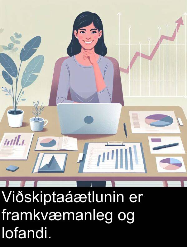 framkvæmanleg: Viðskiptaáætlunin er framkvæmanleg og lofandi.
