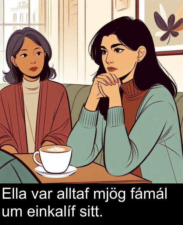 fámál: Ella var alltaf mjög fámál um einkalíf sitt.