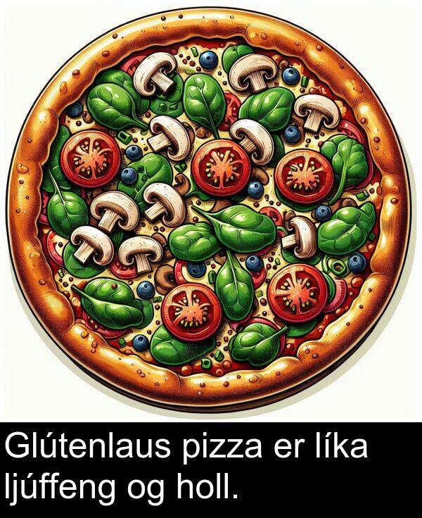 ljúffeng: Glútenlaus pizza er líka ljúffeng og holl.