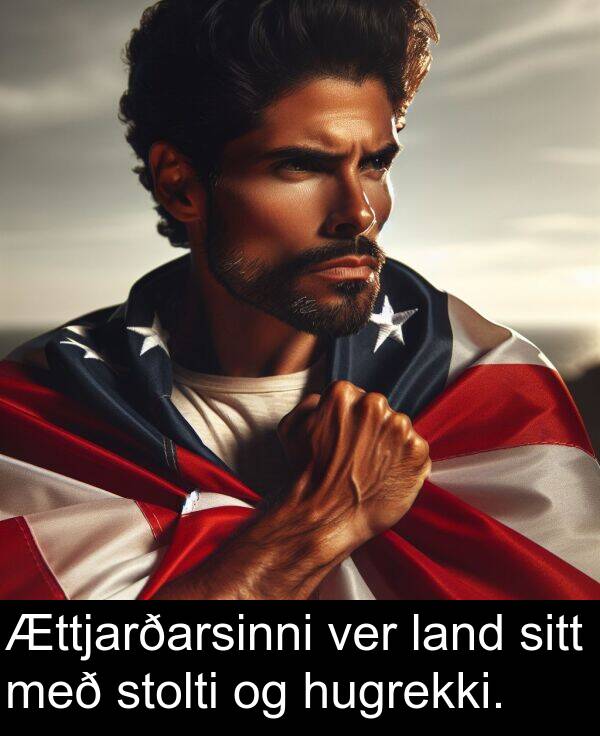 land: Ættjarðarsinni ver land sitt með stolti og hugrekki.