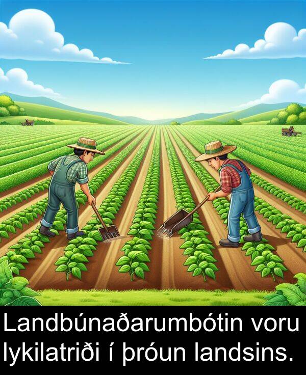 þróun: Landbúnaðarumbótin voru lykilatriði í þróun landsins.