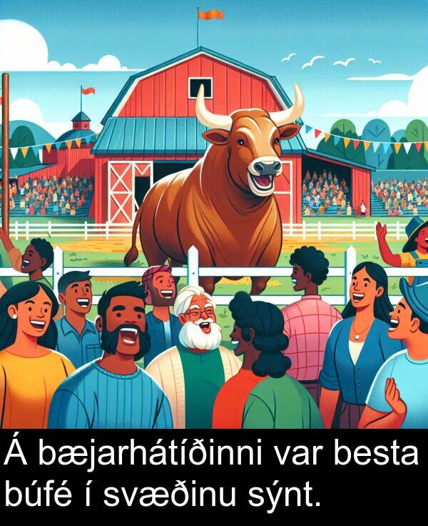 besta: Á bæjarhátíðinni var besta búfé í svæðinu sýnt.