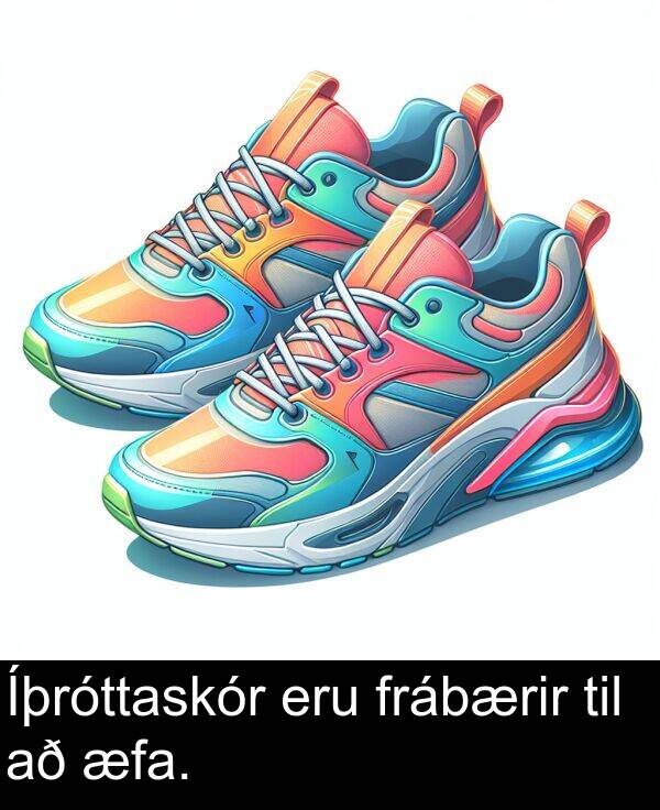 til: Íþróttaskór eru frábærir til að æfa.